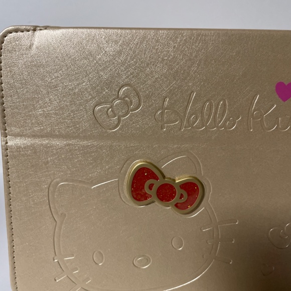 🍀 Hello Kitty Leather Case for iPad Mini Light Gold 2 Bow Generation 1/2/3  🍀 - Picture 3 of 7